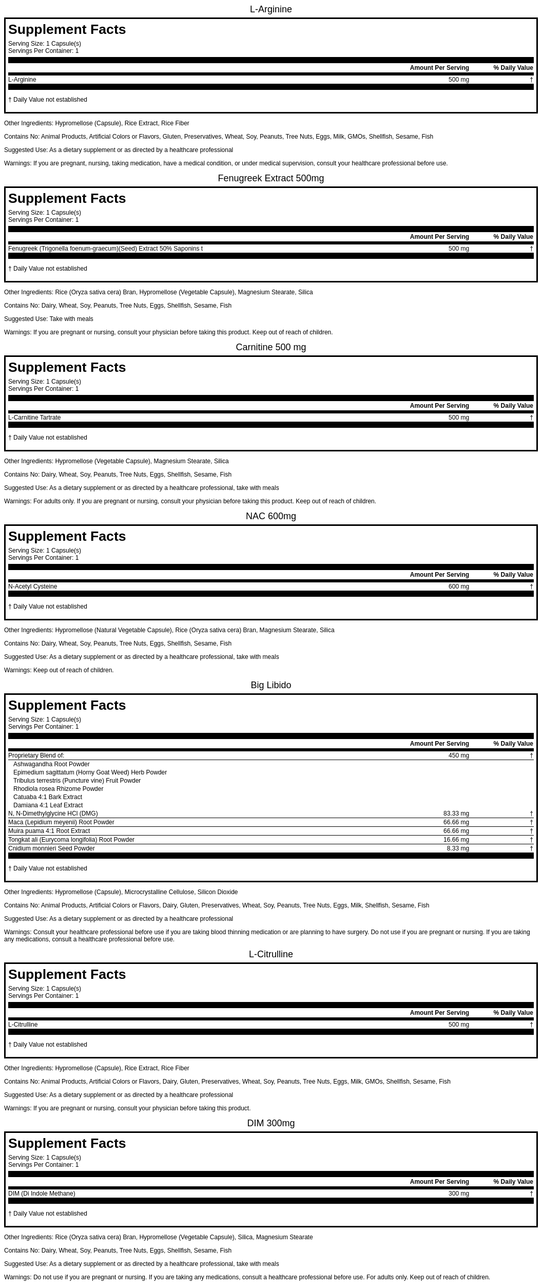 Nitric Oxide Pack for Women